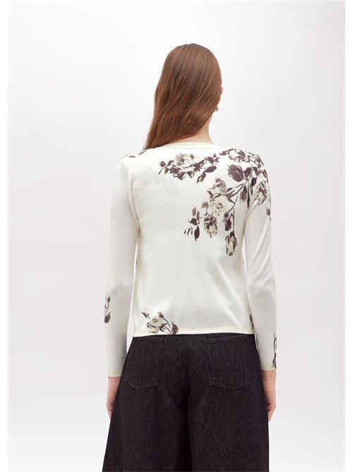 Cardigan e top con stampa a fiori BLUGIRL BLUMARINE | RF5069MAB01/P9086